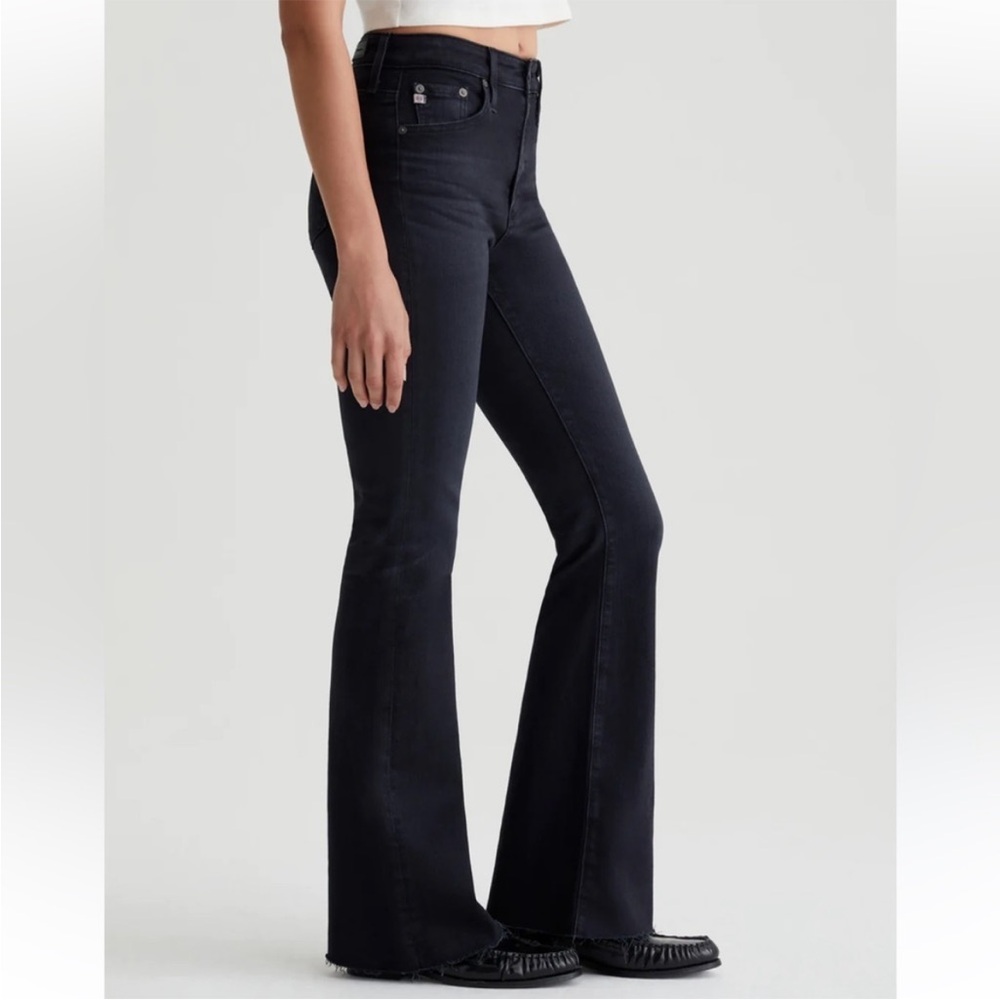 AG Adriano Goldschmied Farrah Boot High Rise Raw Hem Jeans